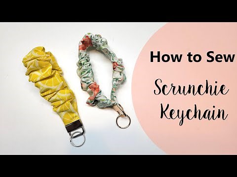 How to sew a Scrunchie keychain