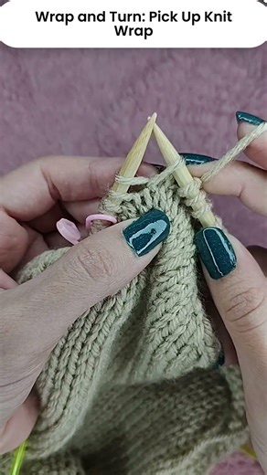 Pick Up Wrap and Turn Knit: Knitted Bunny Hoodie