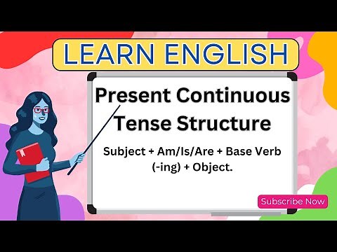 Present Continuous tense Structure With example for beginner /English grammar #presentcontinuous