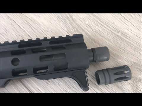 OldGuyDIY AR Pistol No Louder Or Quieter When Thread Protector Replaced Muzzle Brake Decibel X App