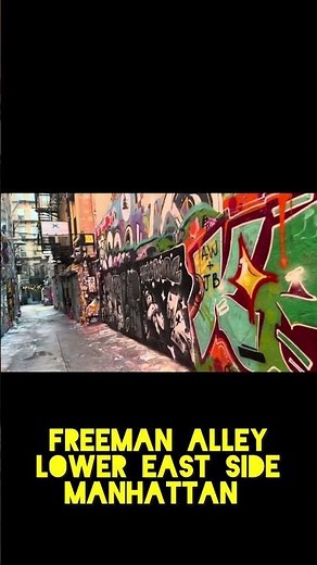 This Secret NYC Alley Is FULL of Art 🤯 (Freeman Alley)