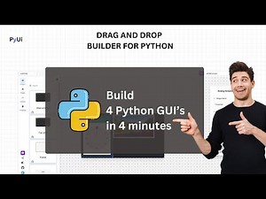 Build 4 python GUI apps in 4 minutes | PyUiBuilder tutorial | Tkinter tutorial