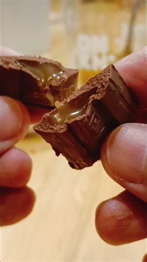 I Ate a HERSHEY'S ZERO SUGAR Caramel-filled Mini Chocolate Bar for Dessert instead of a Banana