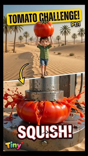 🔥 Title:Hydraulic Press vs Tomato 🍅 | Satisfying Crush Experiment #shorts