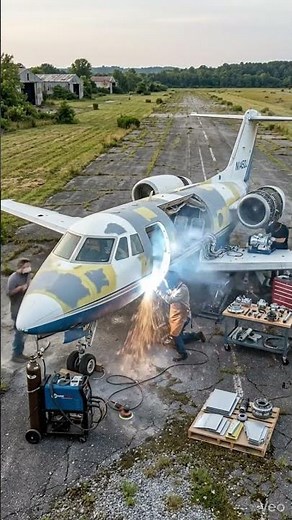 From Rust to Luxury: Private Jet Full Restoration | Step-by-Step Transformation