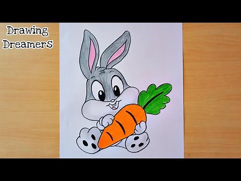 How to draw bugs bunny || baby bugs bunny drawing || Looney Tunes