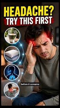 How To Relieve A Headache Naturally 🤕 #headache #shorts