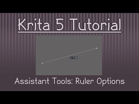 Krita 5.1 Tutorial: Assistant Tools - Ruler Options
