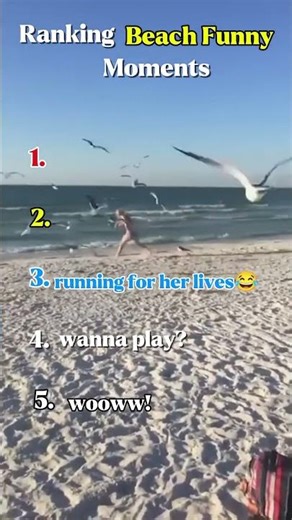 Ranking of beach funny moments #beach #funny #vacation 😂 #shorts