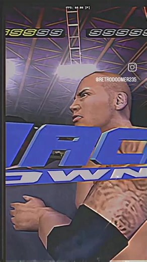 The Rock laying the Smackdown #wwe #ps2games #gaming