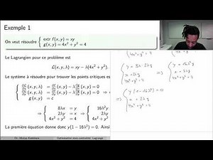 Mathématiques I - Cours 9.2 - Optimisation sous contrainte: méthode de Lagrange (part I)