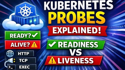 Day 37 | Kubernetes Readiness vs Liveness Probes Explained Simply (With YAML Examples) | Vijay Giduthuri