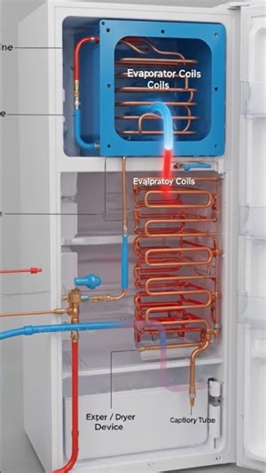Refrigerator with diagram #refrigerator #viralvideo #electician #repairs #video #reels #diagram