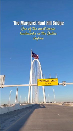 #DreamTrackAI Iconic bridge in Dallas downtown Margaret Hunt Hill Bridge, Dallas TX