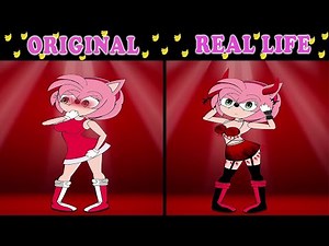 AMY ROSE Sexy Dance - Sonic The Hedgehog 3 Animation | Sonic Original vs Plush Toys