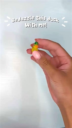 Bedazzle a duck with me 🐤💖✨ #bedazzled #creator #diy #sparkle