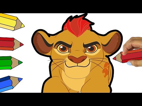 🟠 How to draw KION from the lion guard-🟠