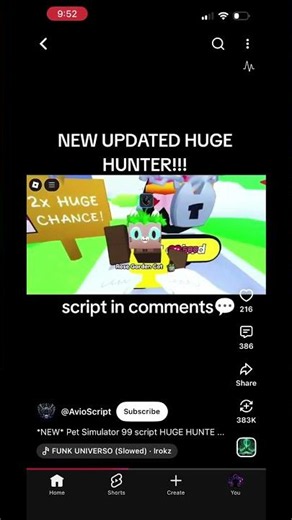 *NEW* Pet Simulator 99 script HUGE HUNTE ... #petsimulator99