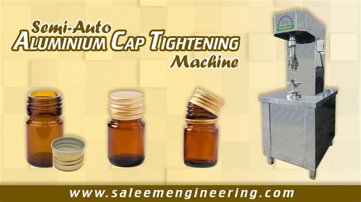 Semi Auto Aluminium Capping Machine | Olive Oil Bottle Sealer | Pharma & Cosmetics ROPP Cap Sealing Presenting our Semi-Auto Aluminium Capping (ROPP Cap Sealing) Machine, designed to provide strong, secure and leak-proof sealing for multiple industries including Olive Oil, Pharmaceutical and Cosmetics. This machine ensures perfect capping on glass & PET bottles, delivering premium finishing and preserving product quality. Key Features: ✔ Ideal for Olive Oil Bottles, Pharma Syrup Bottles & Cosmet