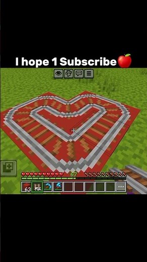 Minecraft Heart Rail Tutorial (Easy)