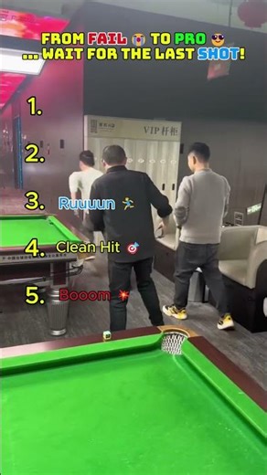 Top 5 Billiards Shots Ranked WORST to BEST 🎱 (Wait for the Last Shot 😳) #shorts