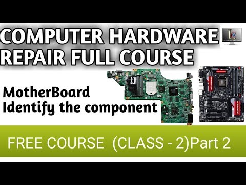 Class 2 (part 2) || Desktop Laptop Motherboards || Identify The Components free Hardware Repairing