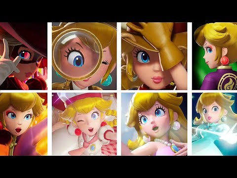 Princess Peach: Showtime! All Outfit Transformation Cutscenes