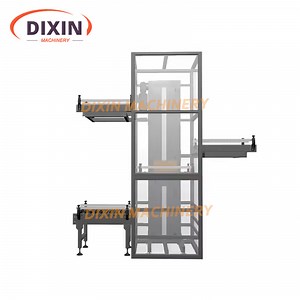 [Hot Item] Dixin Machinery Logistic Industry Rotative Vertical Lifter Conveyor Vertical Reciprocating Lift Conveyor Pallet Elevator Conveyor