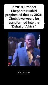 In 2018, Prophet Shepherd Bushiri prophesied that by 2026, Zimbabwe would be transformed into the ‘Dubai of Africa.’ | Teapotcountry News