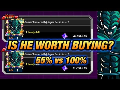 Is Battlefield LR Garlic JR WORTH IT? 55% vs 100% Comparison! (Dokkan Battle)