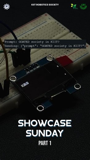 KIIT Robotics Society on Instagram: "🎥✨ Showcase Sunday is here! This week at KRS, we’re teaching you how to build a simple AI using just a few components and a spark of curiosity! 🧠 Whether you’re a newbie or a pro, it’s time to dive into the world of intelligent machines 💡🚀 💬 Curious how machines "think"? 🛠️ Want to build your own mini AI project? 👨‍💻 Let your inner innovator come out to play! 👉 Code link in bio — follow along and build it yourself! Credits 📹 & 👨‍💻 @__bitopan27___