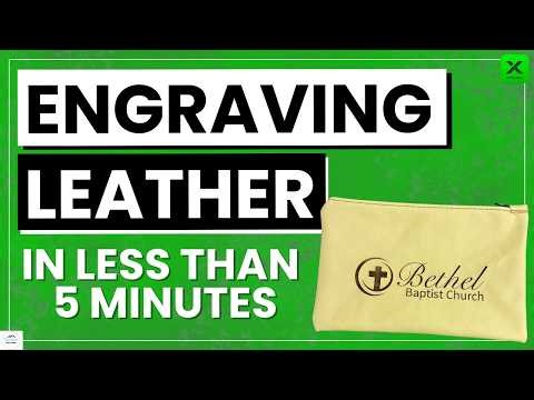 How to ENGRAVE LEATHER & Make a Custom Product | Start to Finish