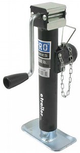 2014 Dodge Ram Pickup Pro Series Round, Pipe-Mount Swivel Jack w/ Footplate - Sidewind - 10" Lift -