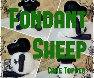Fondant Sheep Cake Topper
