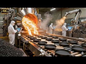 Inside A Cast Iron Skillet Factory: From Molten Iron To Seasoned Cookware (Full Process)