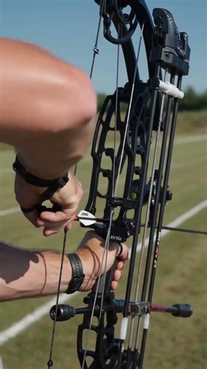 Your first shot with a compound bow 🎯