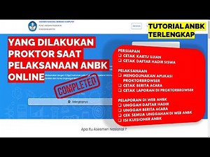 YANG DILAKUKAN PROKTOR SAAT ANBK ONLINE LENGKAP