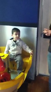 Riding Tigger's boat