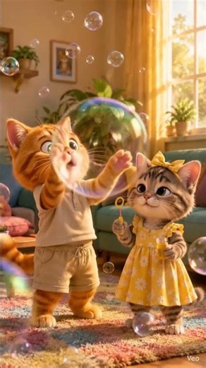 Tintu Got Trapped in Bubbles! 🫧🐱 #Shorts