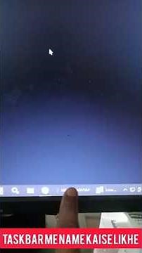 Add your name on taskbar windows 11,10 how to create your name on taskbar 2025 #taskbar #shorts #yt