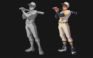 iPad绘画ao画法procreateAO画法过程录制