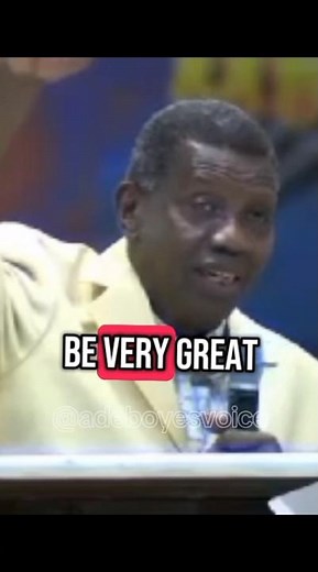 Pastor Adeboye Prayers You Shall Be Great