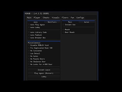 [MODIFIERS] DOORS Script - Auto Win / ESP / Auto Complete Rooms & Godmode *PASTEBIN 2023*