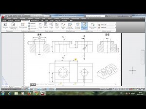 Mise en Plan sur AutoCAD d'une Pièce 3D à partir Espace d'Objet/ORIYANE