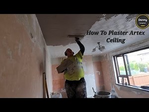 How To Plaster Artex Ceiling