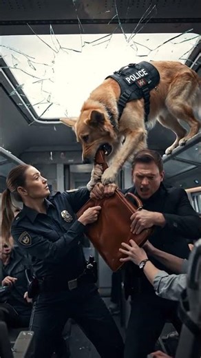 K9 hero survives helicopter jump and massive explosion! 🐕💥 #police #rescue #k9