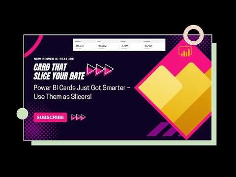 Game Changer in Power BI! Cards as Slicers | Turn Cards visual into Slicers in Power BI |
