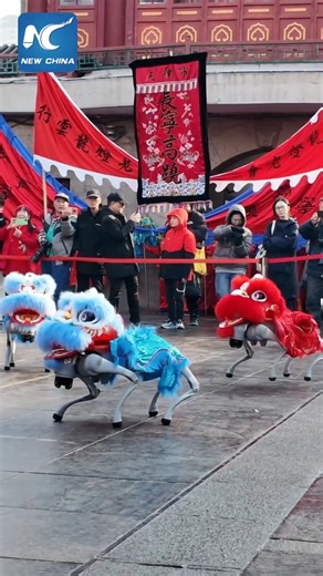 Melihat Atraksi Barongsai oleh para Robot Anjing di Tianjin, China Tari barongsai China kini naik level berkat sentuhan teknologi! Dalam sebuah pertunjukan meriah baru-baru ini di Tianjin, robot-robot anjing berkostum singa tampil memukau membawakan tari tradisional, melompat, bergoyang, dan mengangkat kaki selaras dengan dentuman drum yang energik. | China Xinhua News