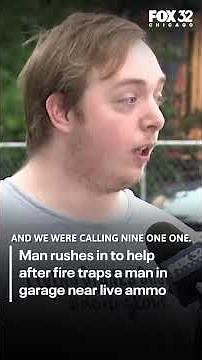 Good Samaritan helps rescue Indiana man from burning garage after generator explosion
