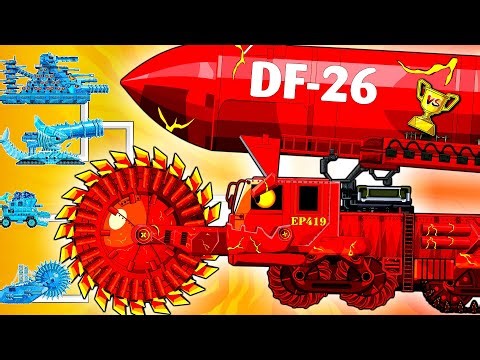 DF-26 NUCLEAR MISSILE STRIKES! Russia vs Ice Army in Global Tank War | Arena Tank Cartoon